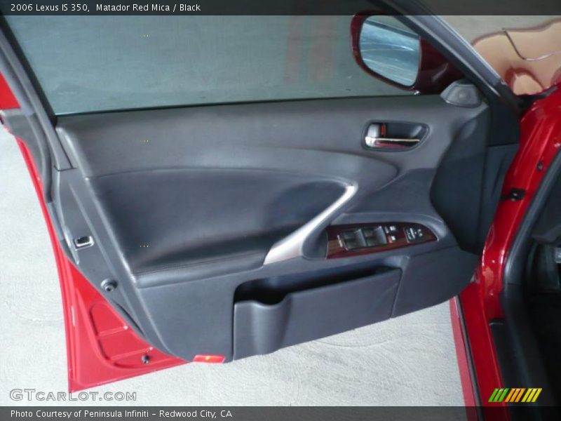 Matador Red Mica / Black 2006 Lexus IS 350