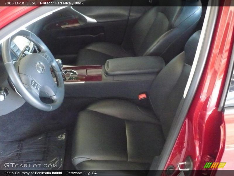 Matador Red Mica / Black 2006 Lexus IS 350