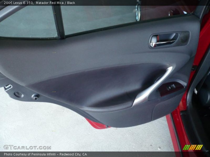 Matador Red Mica / Black 2006 Lexus IS 350