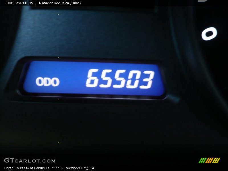Matador Red Mica / Black 2006 Lexus IS 350