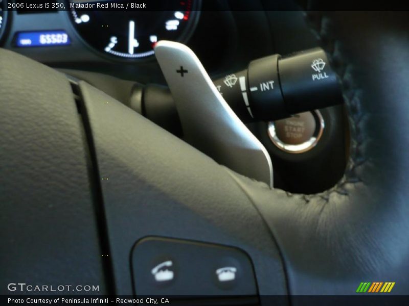 Matador Red Mica / Black 2006 Lexus IS 350