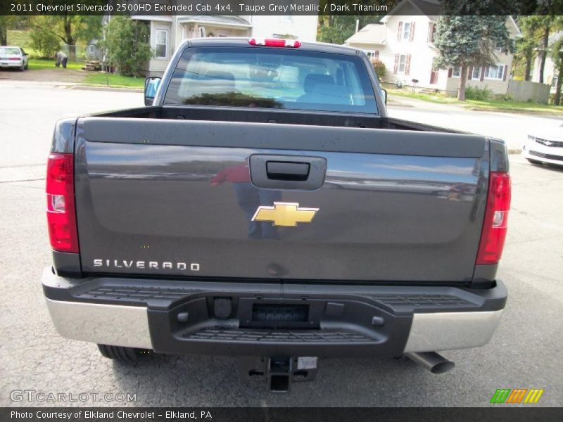 Taupe Grey Metallic / Dark Titanium 2011 Chevrolet Silverado 2500HD Extended Cab 4x4