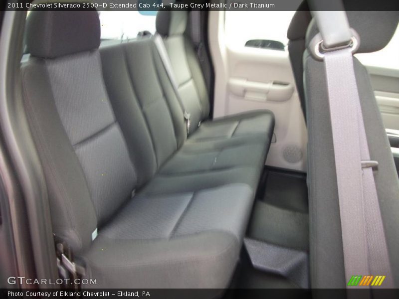 Taupe Grey Metallic / Dark Titanium 2011 Chevrolet Silverado 2500HD Extended Cab 4x4