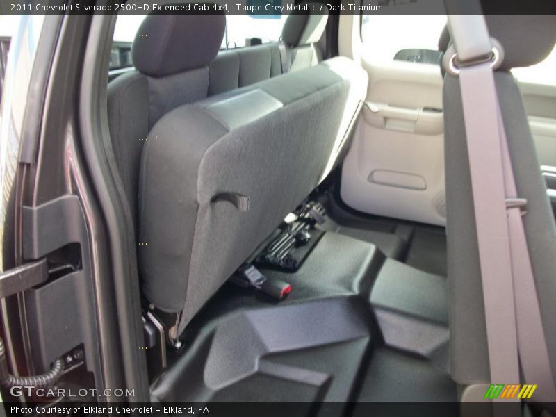 Taupe Grey Metallic / Dark Titanium 2011 Chevrolet Silverado 2500HD Extended Cab 4x4