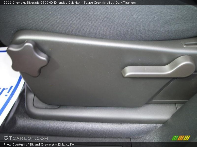 Taupe Grey Metallic / Dark Titanium 2011 Chevrolet Silverado 2500HD Extended Cab 4x4