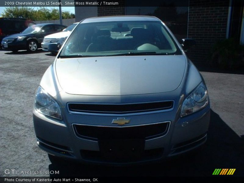 Silver Moss Metallic / Titanium 2009 Chevrolet Malibu LS Sedan