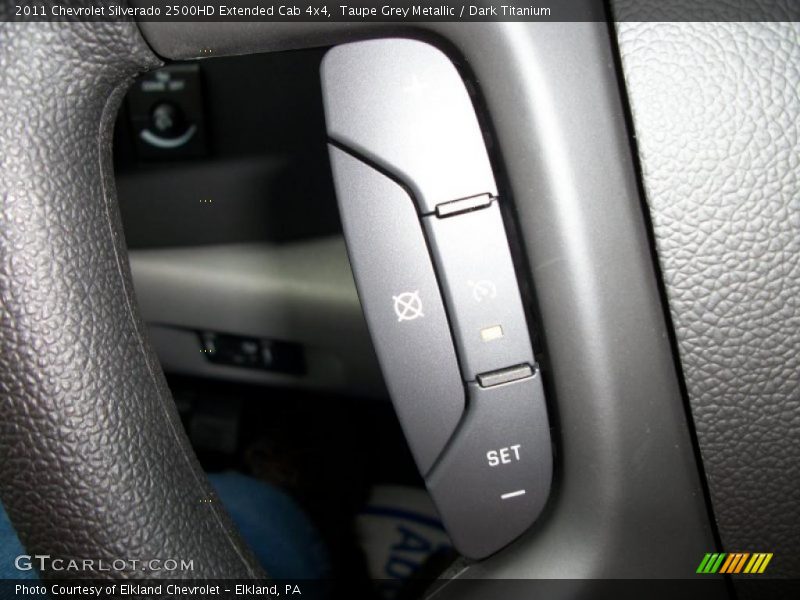 Taupe Grey Metallic / Dark Titanium 2011 Chevrolet Silverado 2500HD Extended Cab 4x4