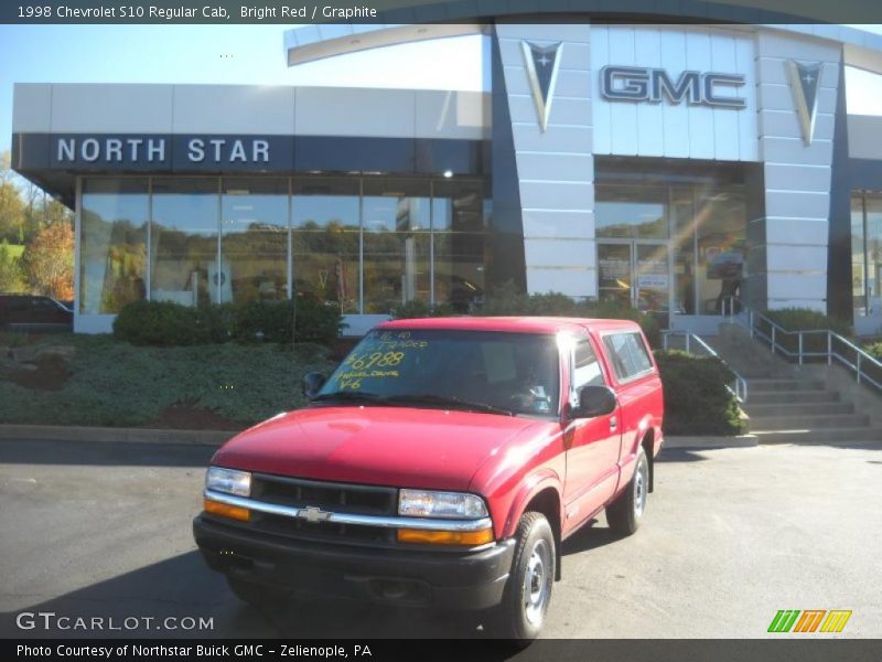 Bright Red / Graphite 1998 Chevrolet S10 Regular Cab
