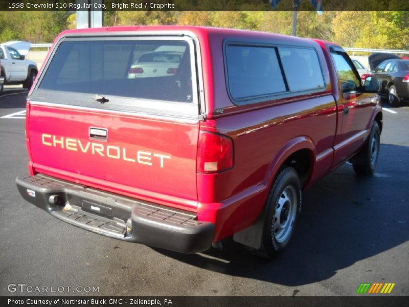 Bright Red / Graphite 1998 Chevrolet S10 Regular Cab