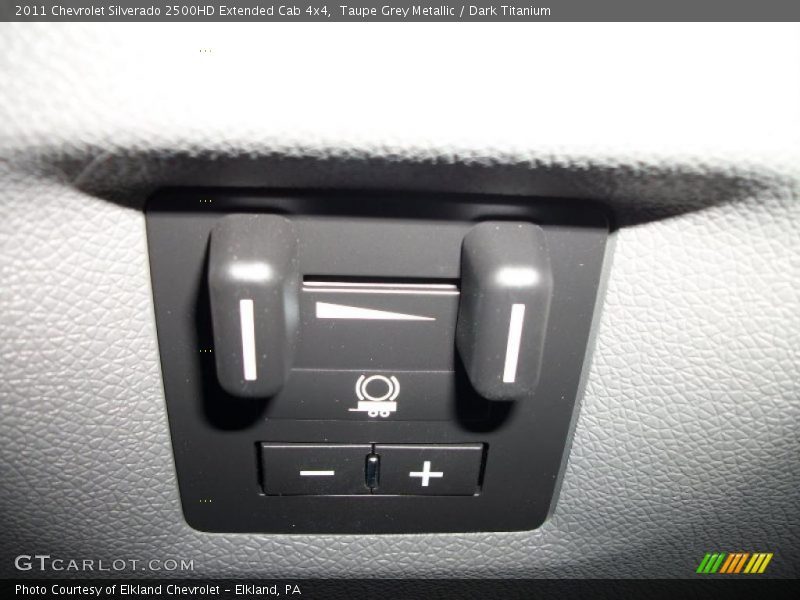 Taupe Grey Metallic / Dark Titanium 2011 Chevrolet Silverado 2500HD Extended Cab 4x4