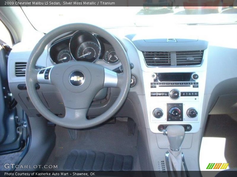 Silver Moss Metallic / Titanium 2009 Chevrolet Malibu LS Sedan
