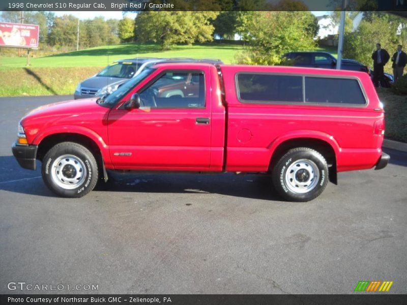 Bright Red / Graphite 1998 Chevrolet S10 Regular Cab