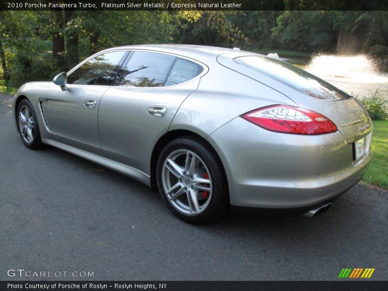 Platinum Silver Metallic / Espresso Natural Leather 2010 Porsche Panamera Turbo