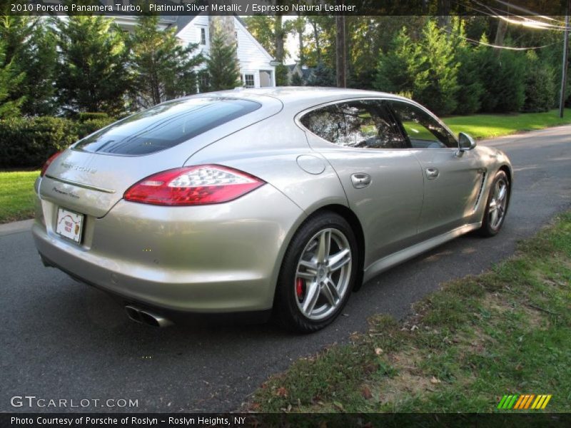 Platinum Silver Metallic / Espresso Natural Leather 2010 Porsche Panamera Turbo