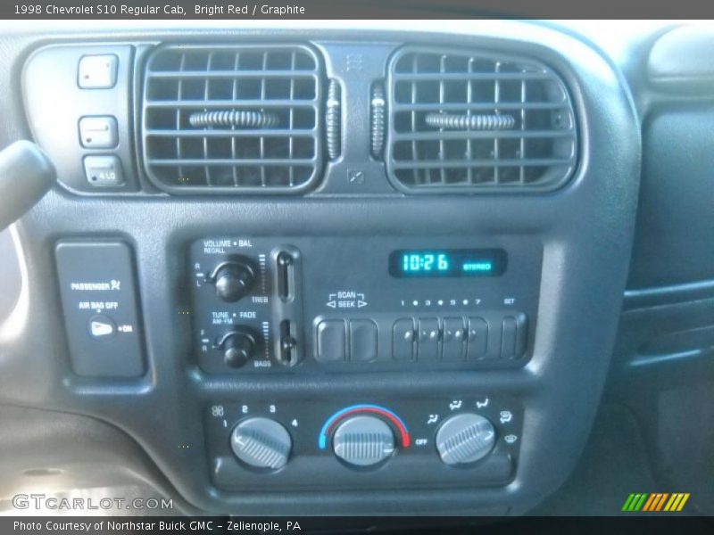 Bright Red / Graphite 1998 Chevrolet S10 Regular Cab