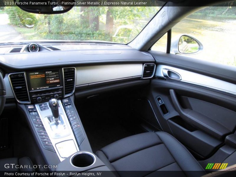 Platinum Silver Metallic / Espresso Natural Leather 2010 Porsche Panamera Turbo