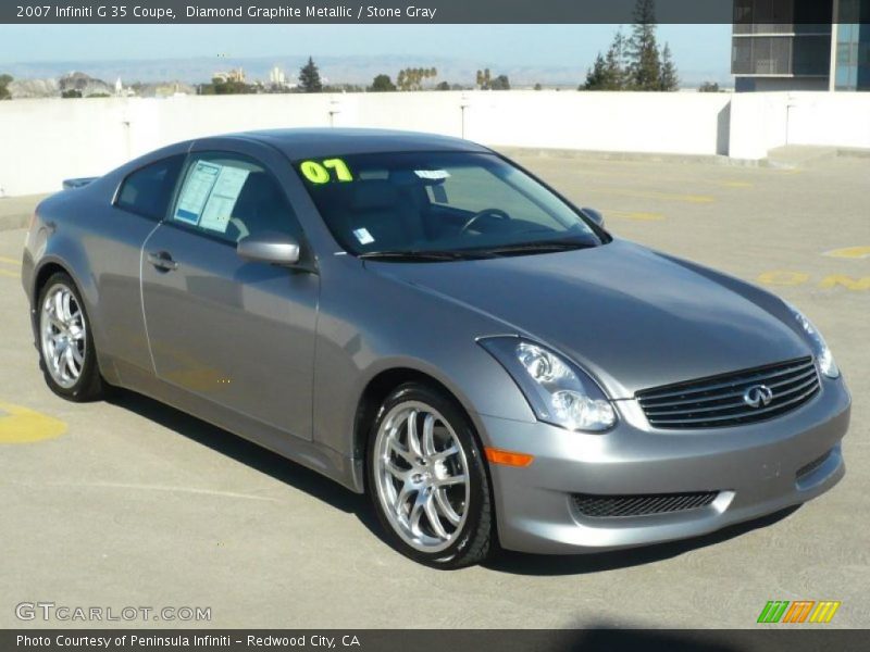 Diamond Graphite Metallic / Stone Gray 2007 Infiniti G 35 Coupe