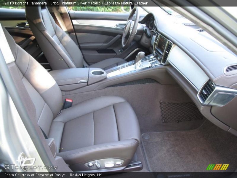 Platinum Silver Metallic / Espresso Natural Leather 2010 Porsche Panamera Turbo