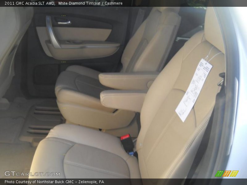 White Diamond Tintcoat / Cashmere 2011 GMC Acadia SLT AWD