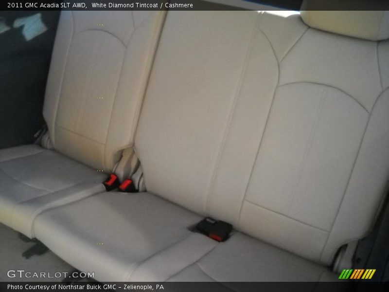 White Diamond Tintcoat / Cashmere 2011 GMC Acadia SLT AWD
