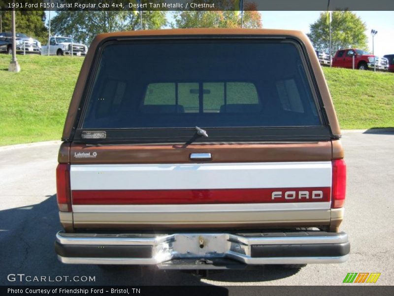 Desert Tan Metallic / Chestnut 1991 Ford F150 Lariat Regular Cab 4x4