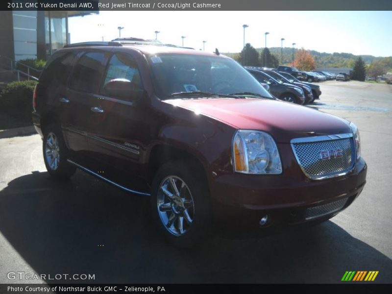 Red Jewel Tintcoat / Cocoa/Light Cashmere 2011 GMC Yukon Denali AWD