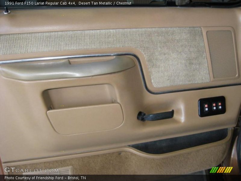 Desert Tan Metallic / Chestnut 1991 Ford F150 Lariat Regular Cab 4x4