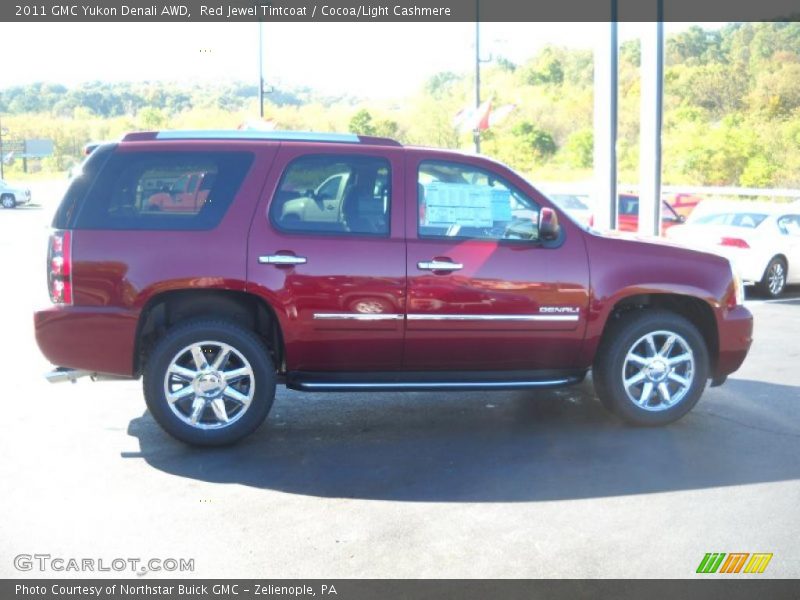 Red Jewel Tintcoat / Cocoa/Light Cashmere 2011 GMC Yukon Denali AWD