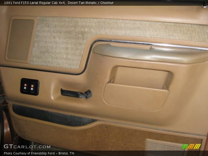 Desert Tan Metallic / Chestnut 1991 Ford F150 Lariat Regular Cab 4x4