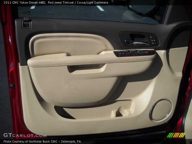 Red Jewel Tintcoat / Cocoa/Light Cashmere 2011 GMC Yukon Denali AWD