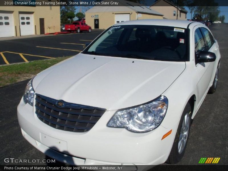 Stone White / Dark Slate Gray 2010 Chrysler Sebring Touring Sedan