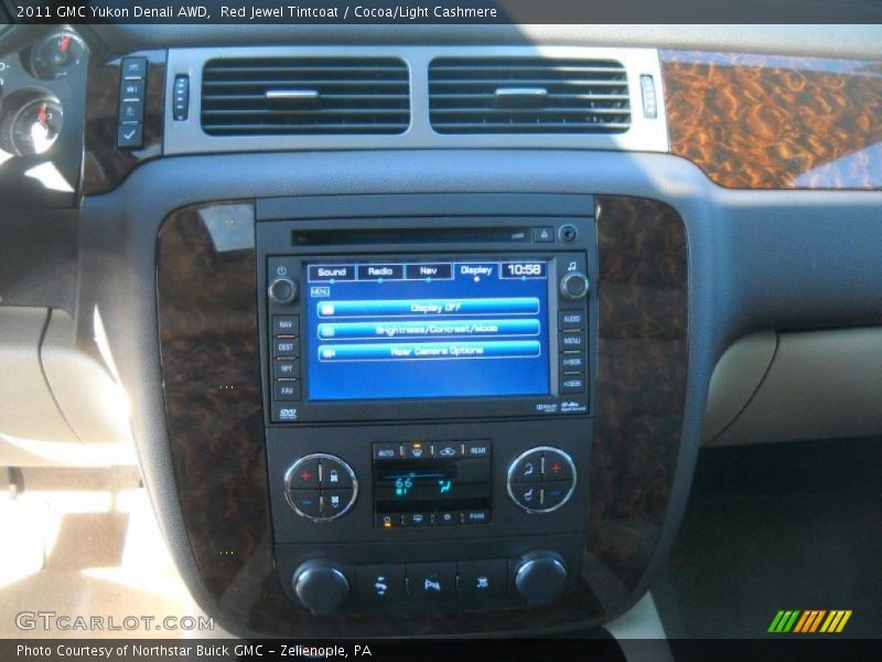 Red Jewel Tintcoat / Cocoa/Light Cashmere 2011 GMC Yukon Denali AWD