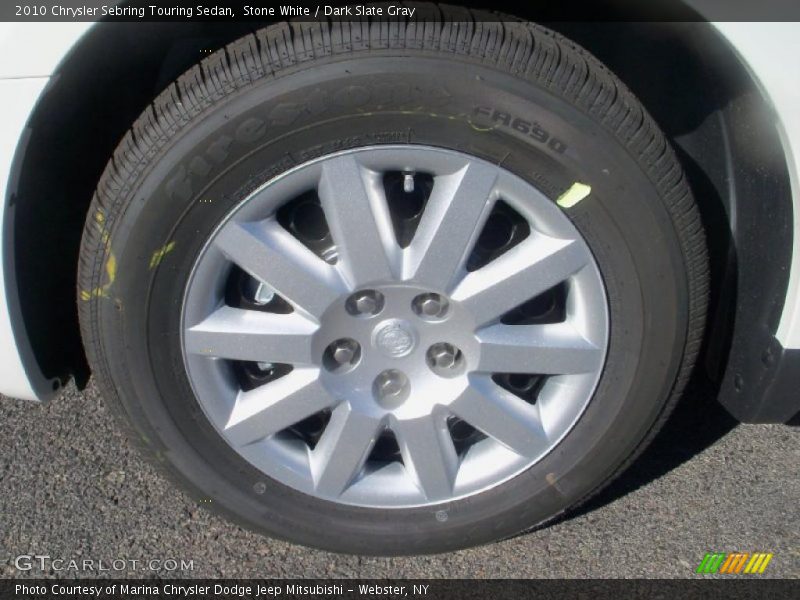 Stone White / Dark Slate Gray 2010 Chrysler Sebring Touring Sedan