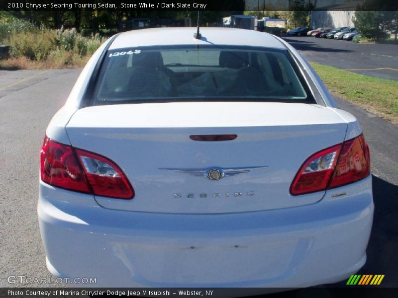 Stone White / Dark Slate Gray 2010 Chrysler Sebring Touring Sedan