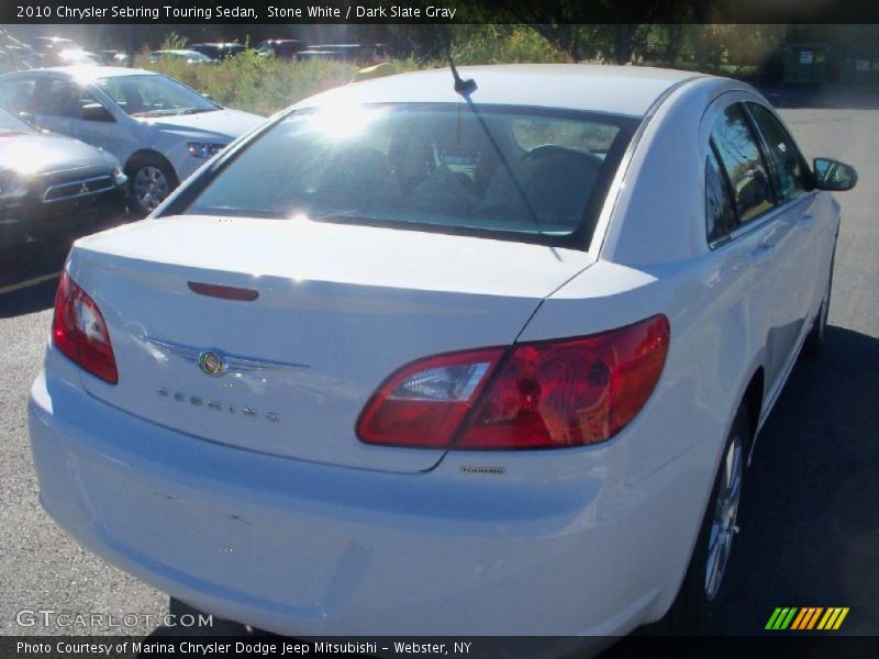 Stone White / Dark Slate Gray 2010 Chrysler Sebring Touring Sedan