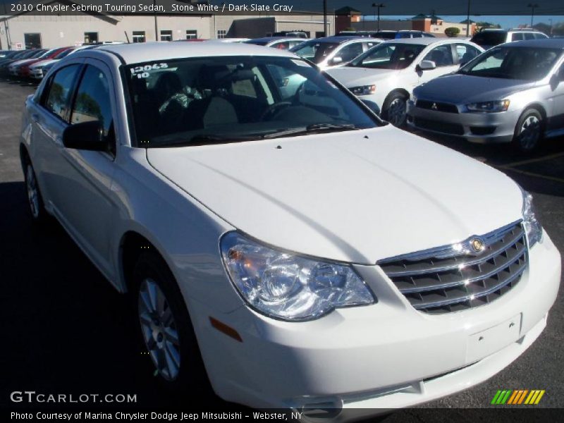 Stone White / Dark Slate Gray 2010 Chrysler Sebring Touring Sedan