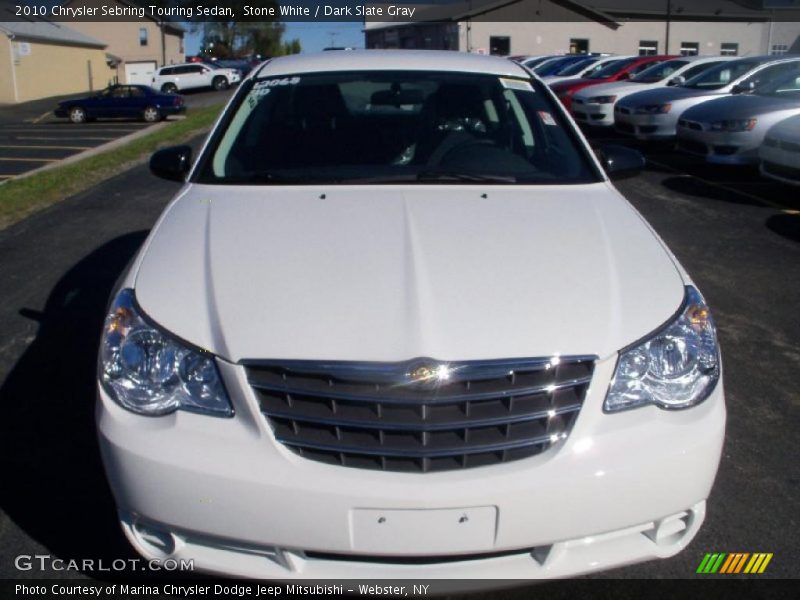 Stone White / Dark Slate Gray 2010 Chrysler Sebring Touring Sedan