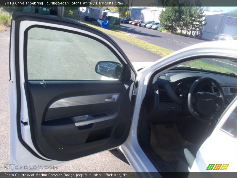 Stone White / Dark Slate Gray 2010 Chrysler Sebring Touring Sedan