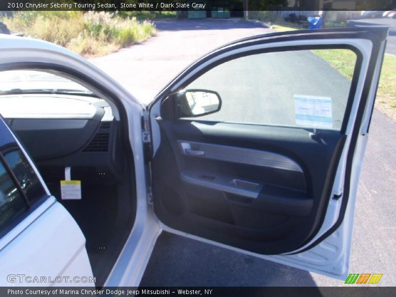Stone White / Dark Slate Gray 2010 Chrysler Sebring Touring Sedan