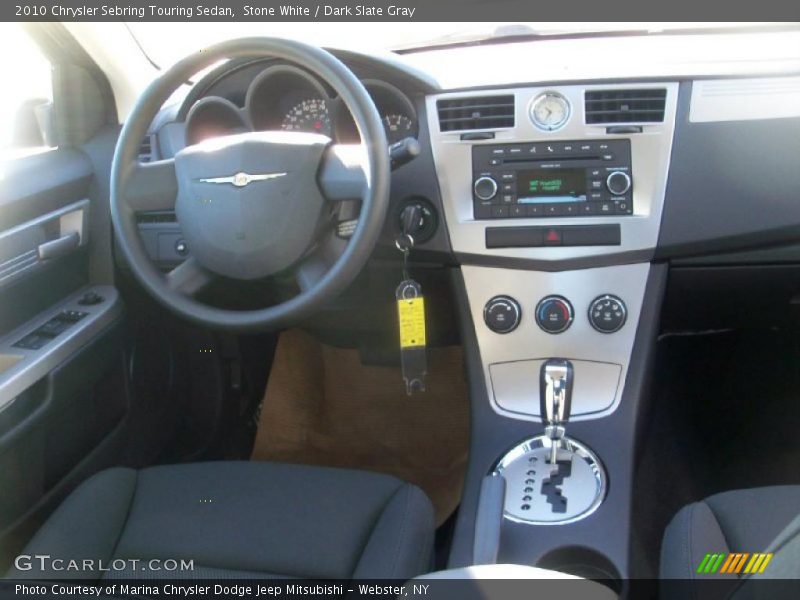 Stone White / Dark Slate Gray 2010 Chrysler Sebring Touring Sedan