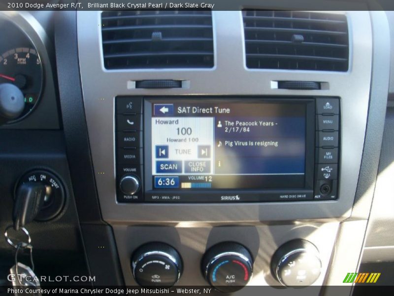 Brilliant Black Crystal Pearl / Dark Slate Gray 2010 Dodge Avenger R/T