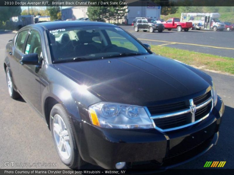 Brilliant Black Crystal Pearl / Dark Slate Gray 2010 Dodge Avenger R/T