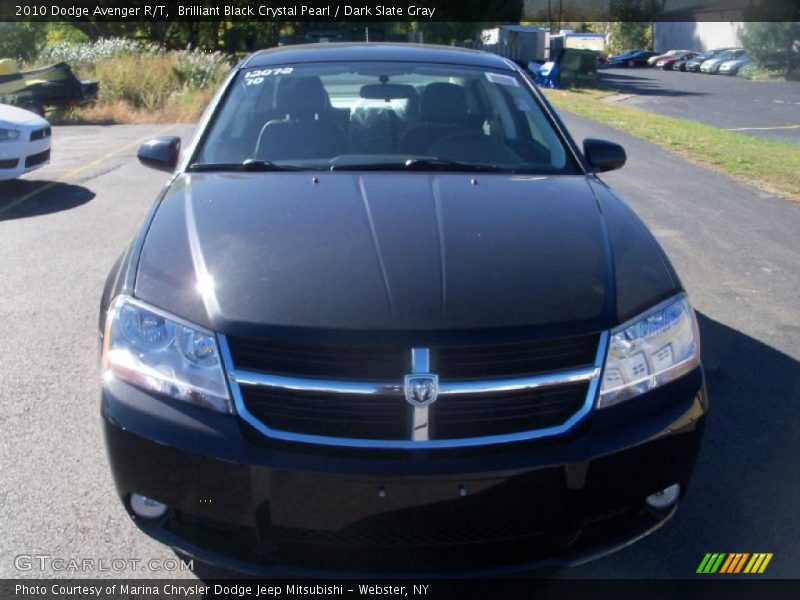 Brilliant Black Crystal Pearl / Dark Slate Gray 2010 Dodge Avenger R/T