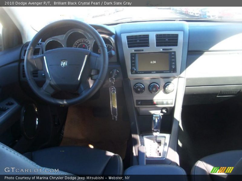 Brilliant Black Crystal Pearl / Dark Slate Gray 2010 Dodge Avenger R/T
