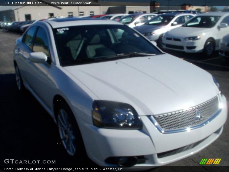 White Pearl / Black Sport 2011 Mitsubishi Galant SE