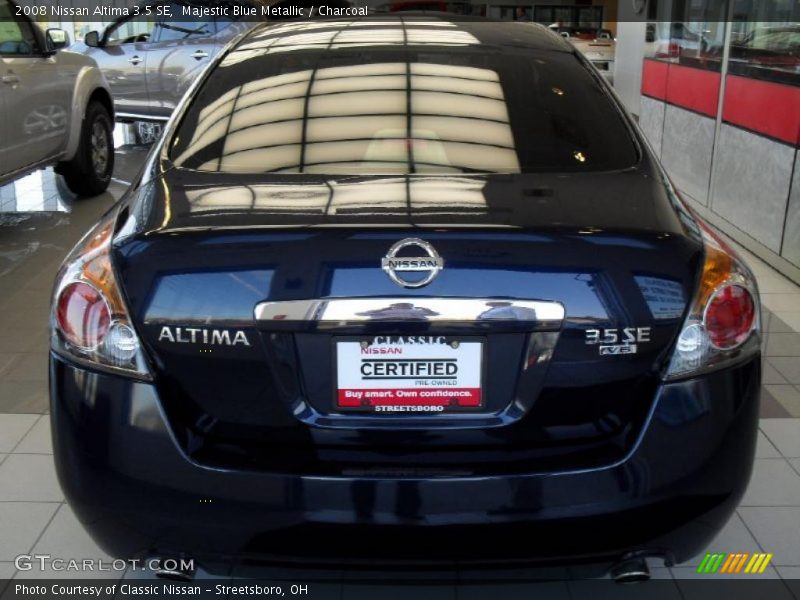 Majestic Blue Metallic / Charcoal 2008 Nissan Altima 3.5 SE