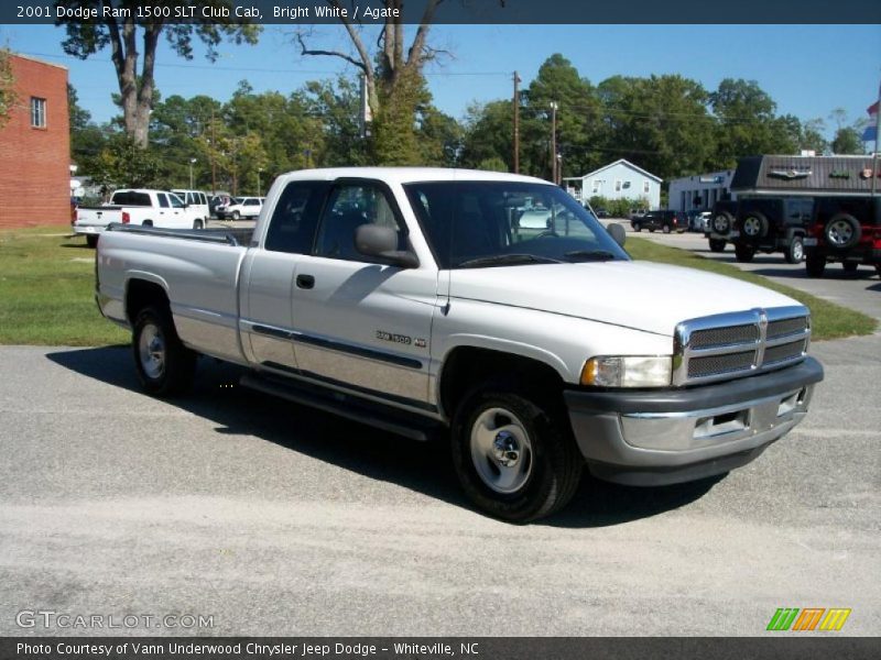 Bright White / Agate 2001 Dodge Ram 1500 SLT Club Cab