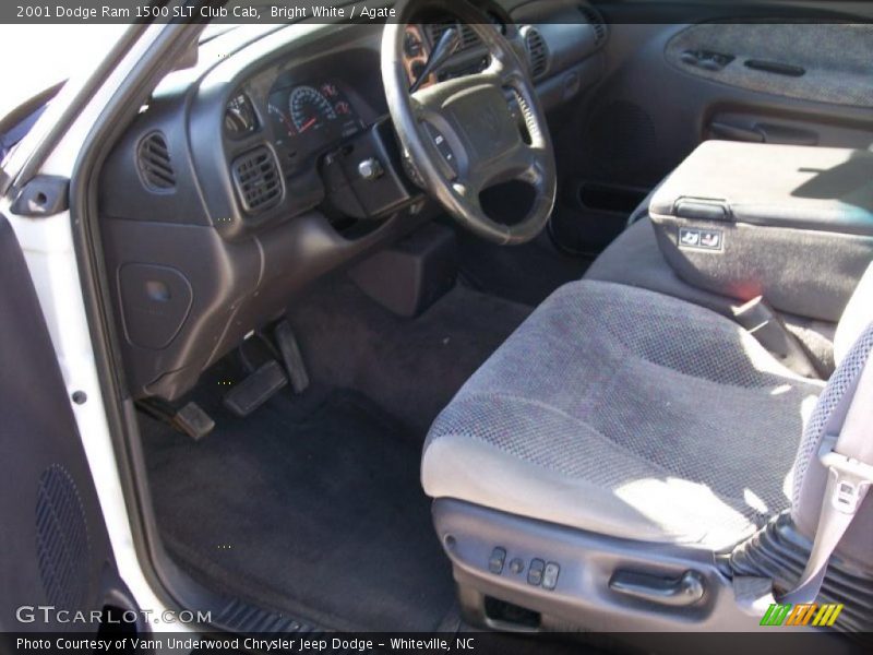 Bright White / Agate 2001 Dodge Ram 1500 SLT Club Cab