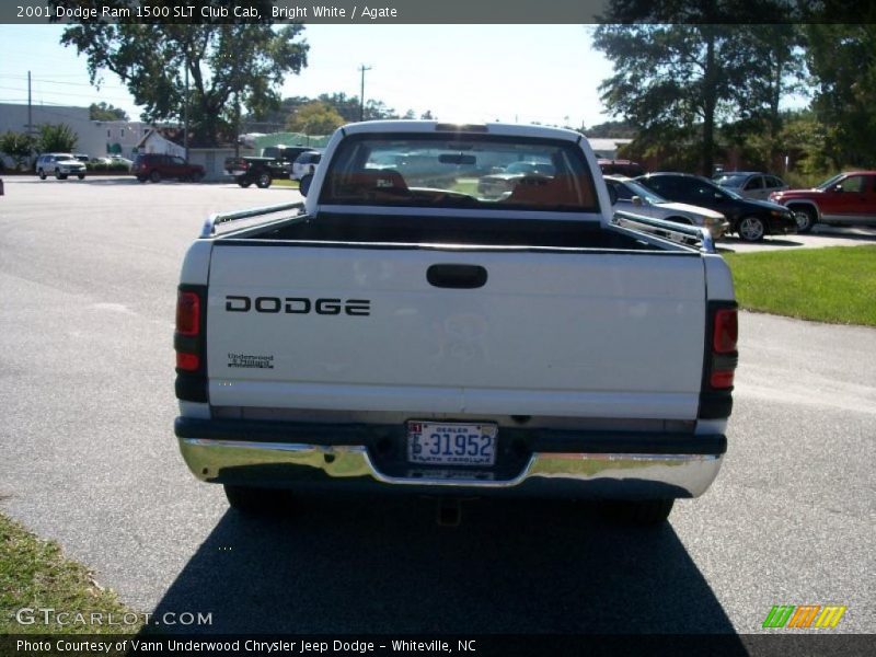 Bright White / Agate 2001 Dodge Ram 1500 SLT Club Cab