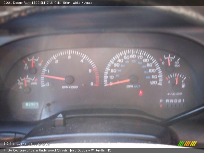 Bright White / Agate 2001 Dodge Ram 1500 SLT Club Cab